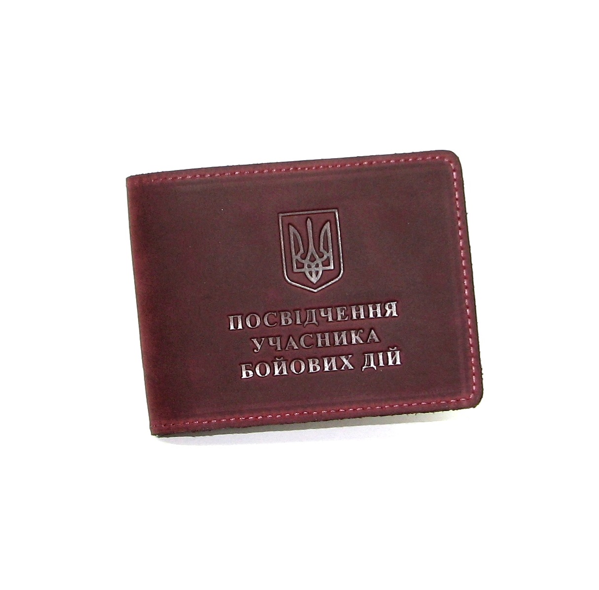 Обкладинка з натуральної шкіри на посвідчення учасника бойових дій УБД DNK UBD H col.L